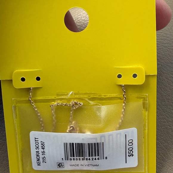 Kendra Scott 'Boo!' Necklace - gold Orange - Picture 2 of 2